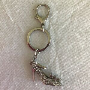 Silver color  High Heel Keychain